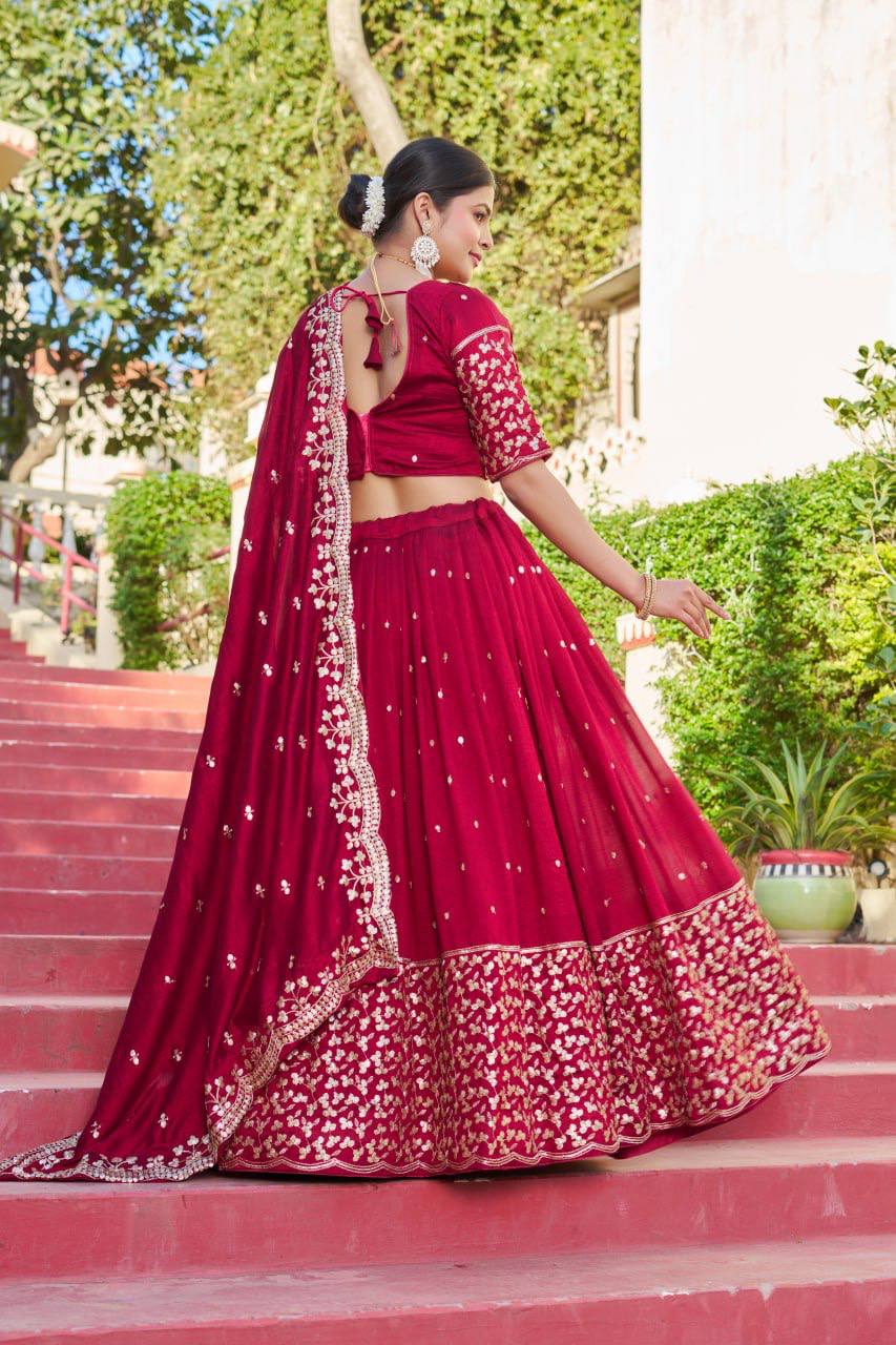 Embroidery Rajwadi work  Lehenga Choli
