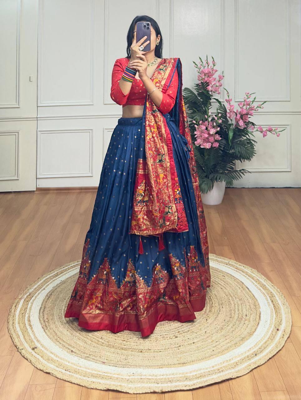 Party wear dola silk lehenga choli