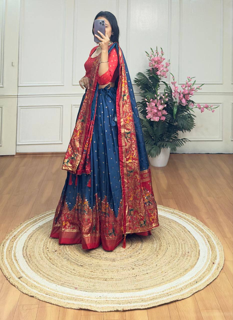 Party wear dola silk lehenga choli