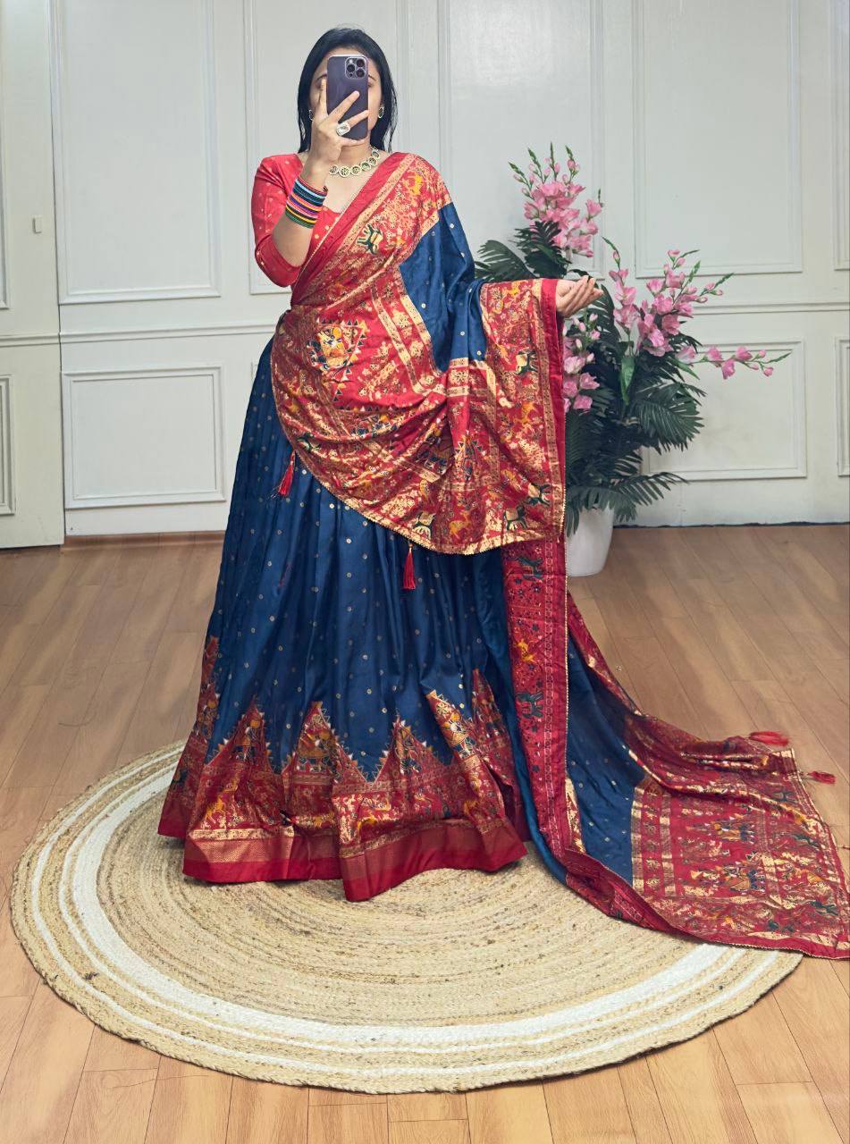 Party wear dola silk lehenga choli