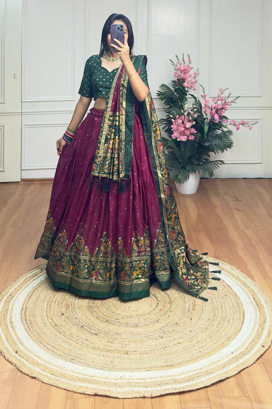 Party wear dola silk lehenga choli