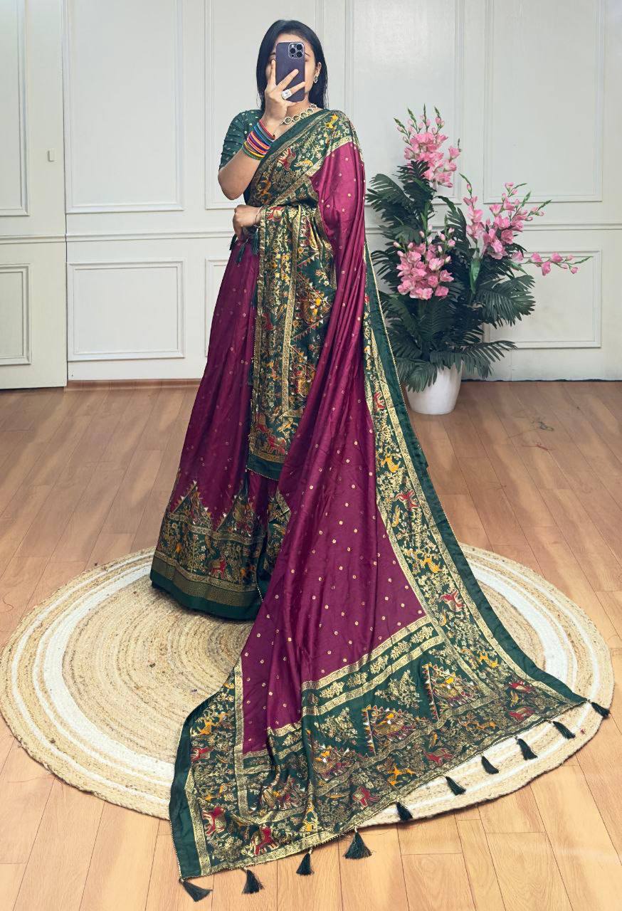 Party wear dola silk lehenga choli