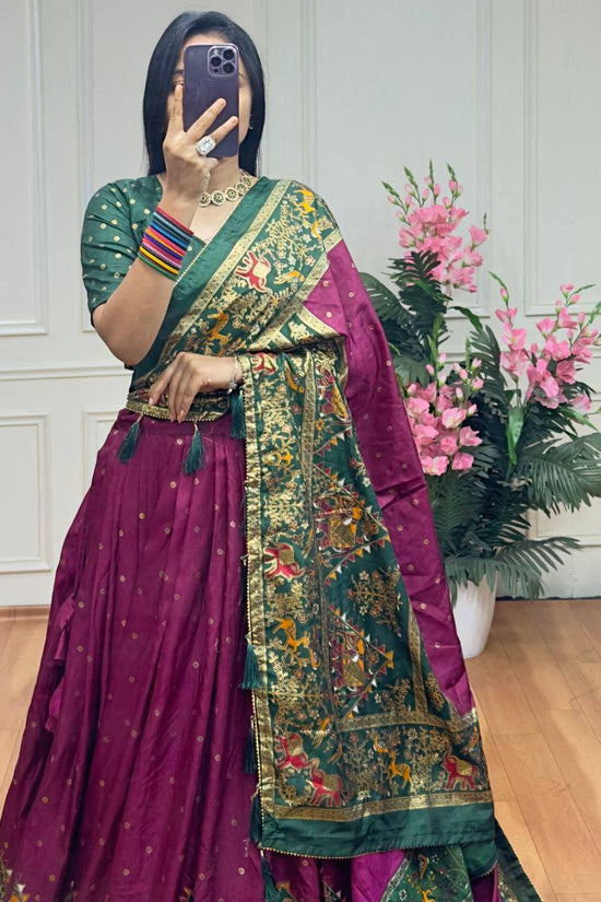 Party wear dola silk lehenga choli