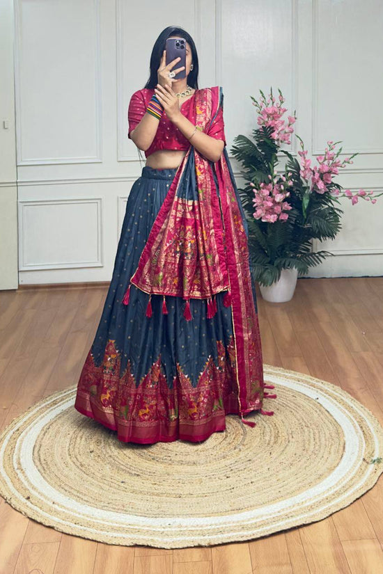 Party wear dola silk lehenga choli