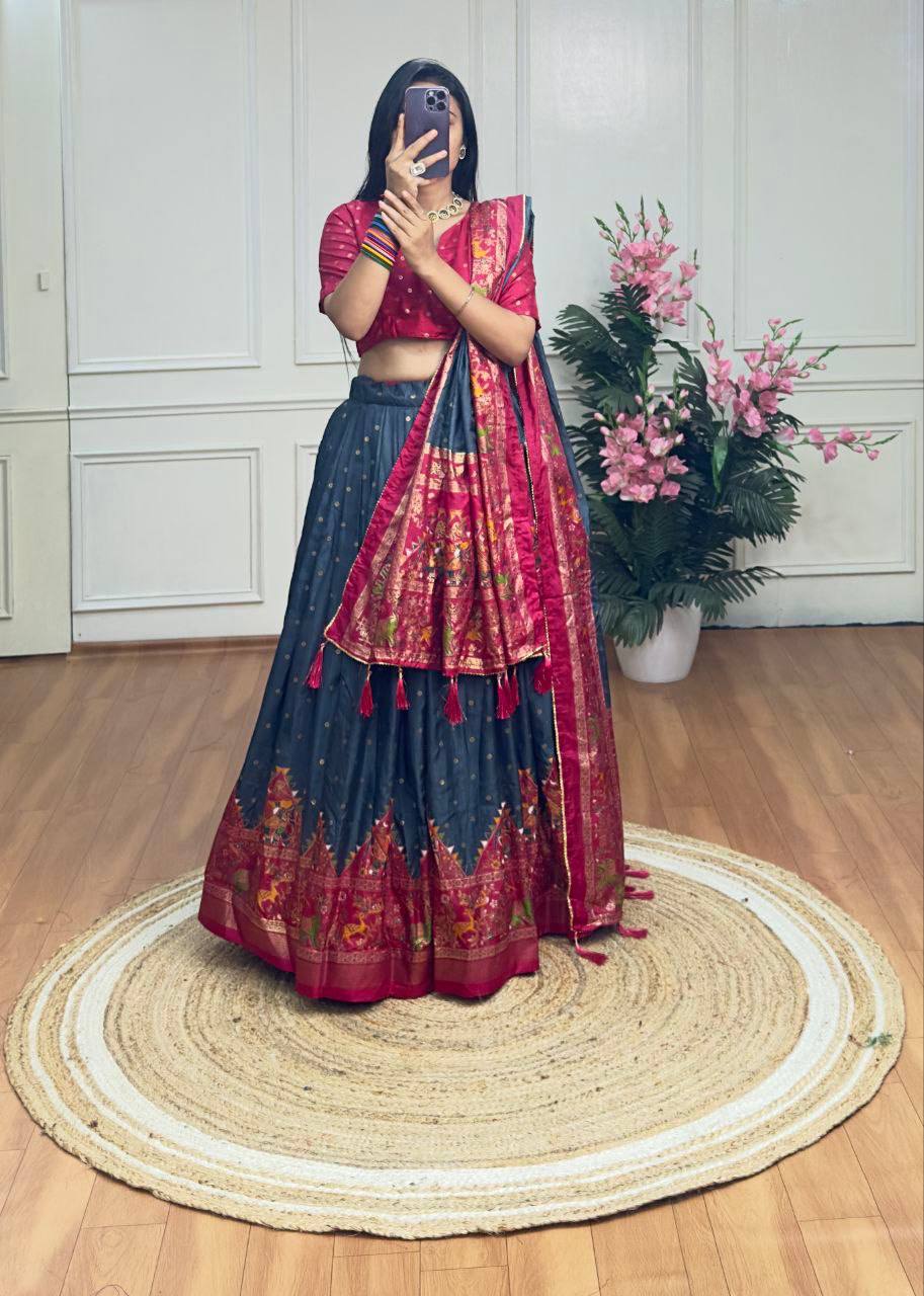 Party wear dola silk lehenga choli