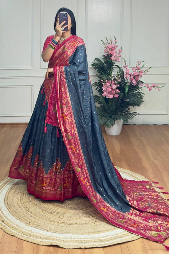 Party wear dola silk lehenga choli