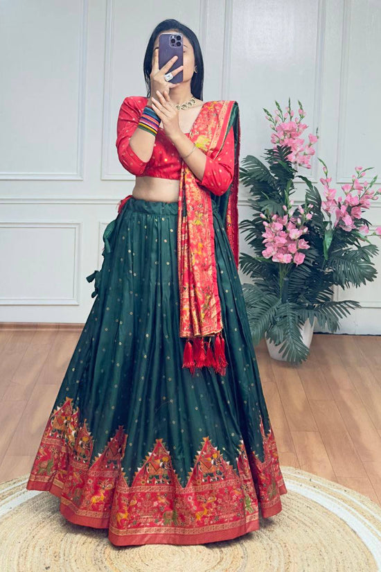 Party wear dola silk lehenga choli