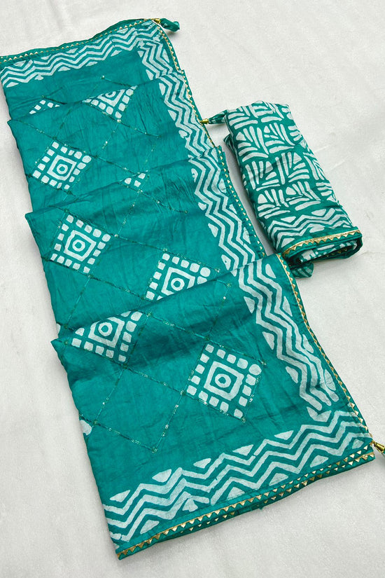 batik print seqance Rich Look Saree