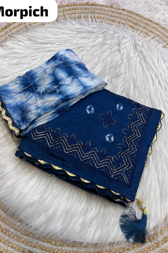 beautiful soft cotton sibori saree