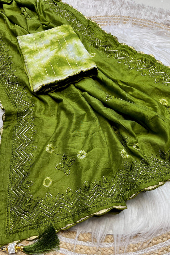 beautiful soft cotton sibori saree