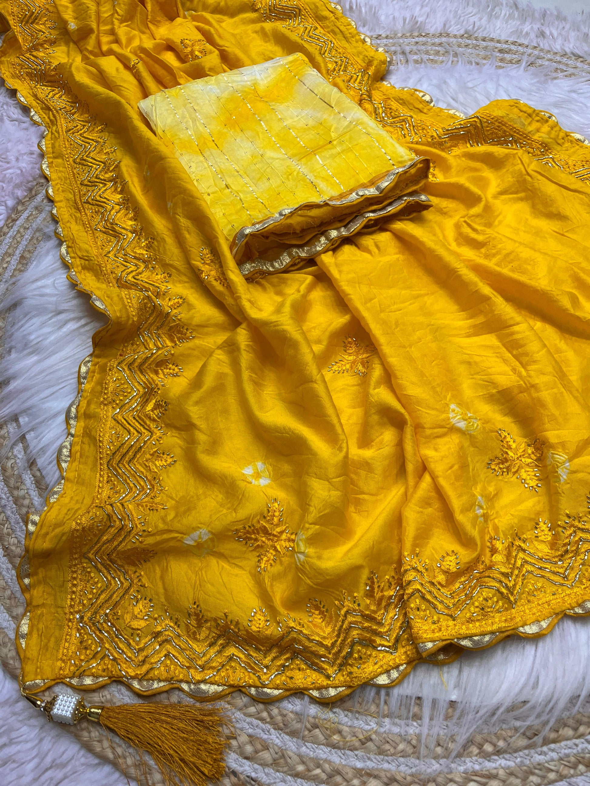 beautiful soft cotton sibori saree
