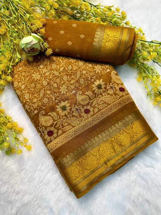 SOFT COTTON TRADITIONAL SILK SAREE