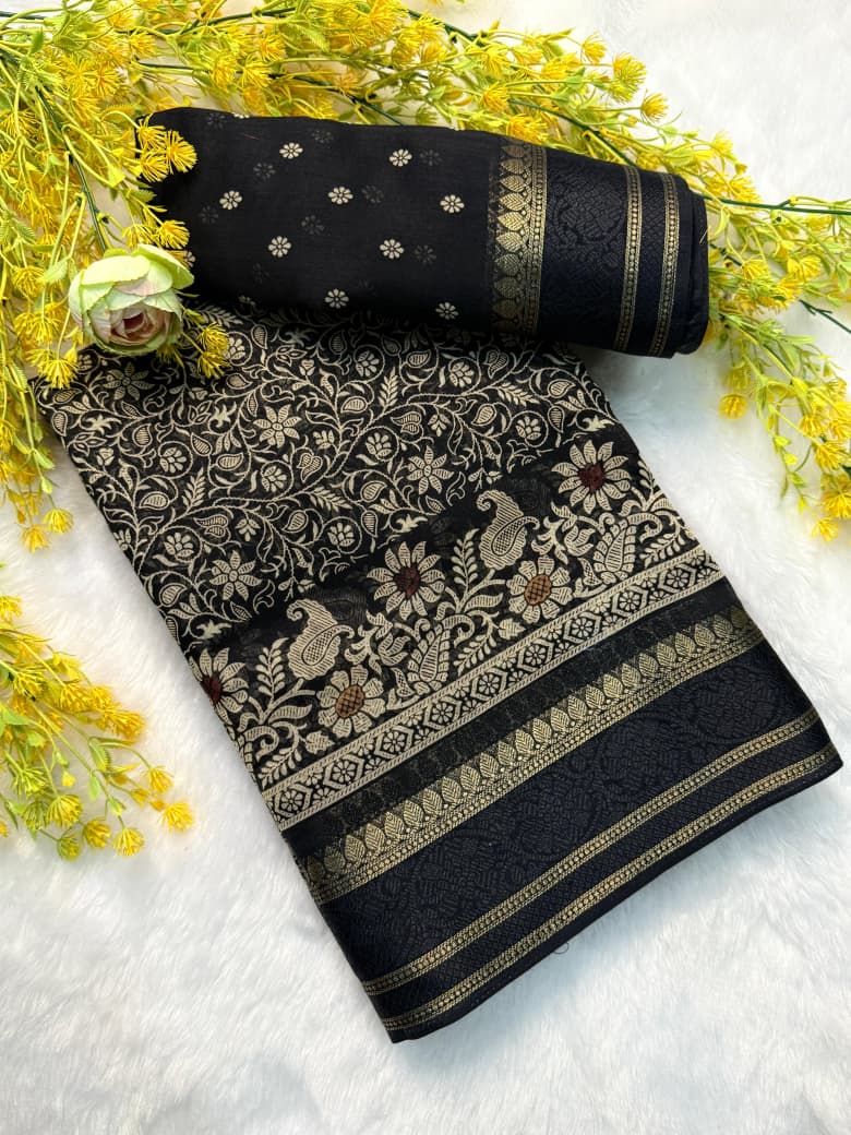 SOFT COTTON TRADITIONAL SILK SAREE