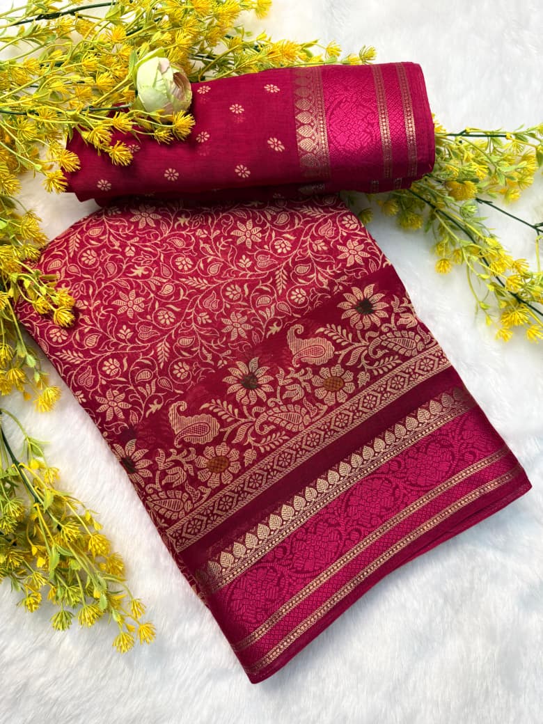SOFT COTTON TRADITIONAL SILK SAREE