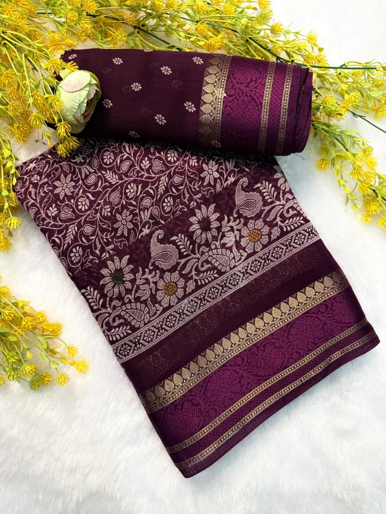 SOFT COTTON TRADITIONAL SILK SAREE