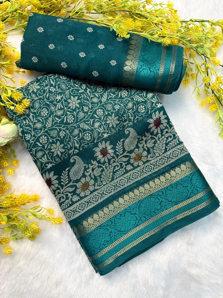 SOFT COTTON TRADITIONAL SILK SAREE