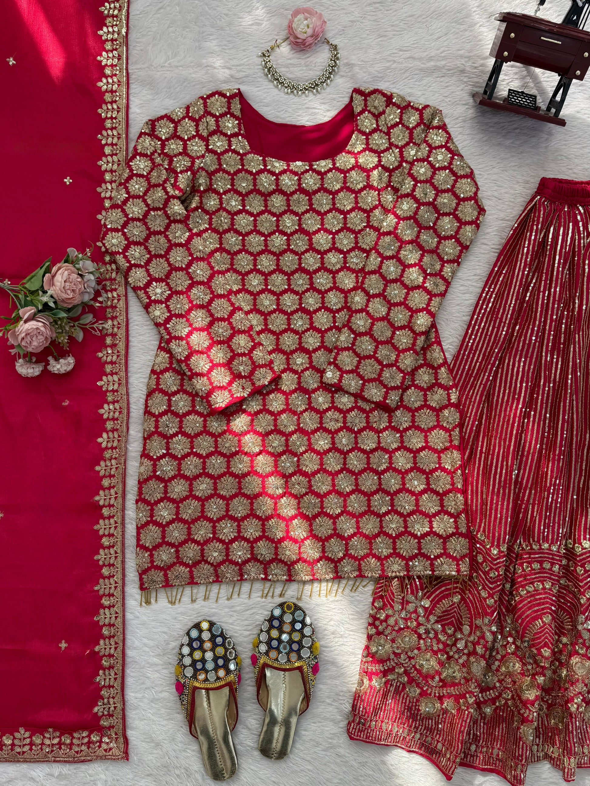 Classic Indian Anarkali with Heavy Embroidery