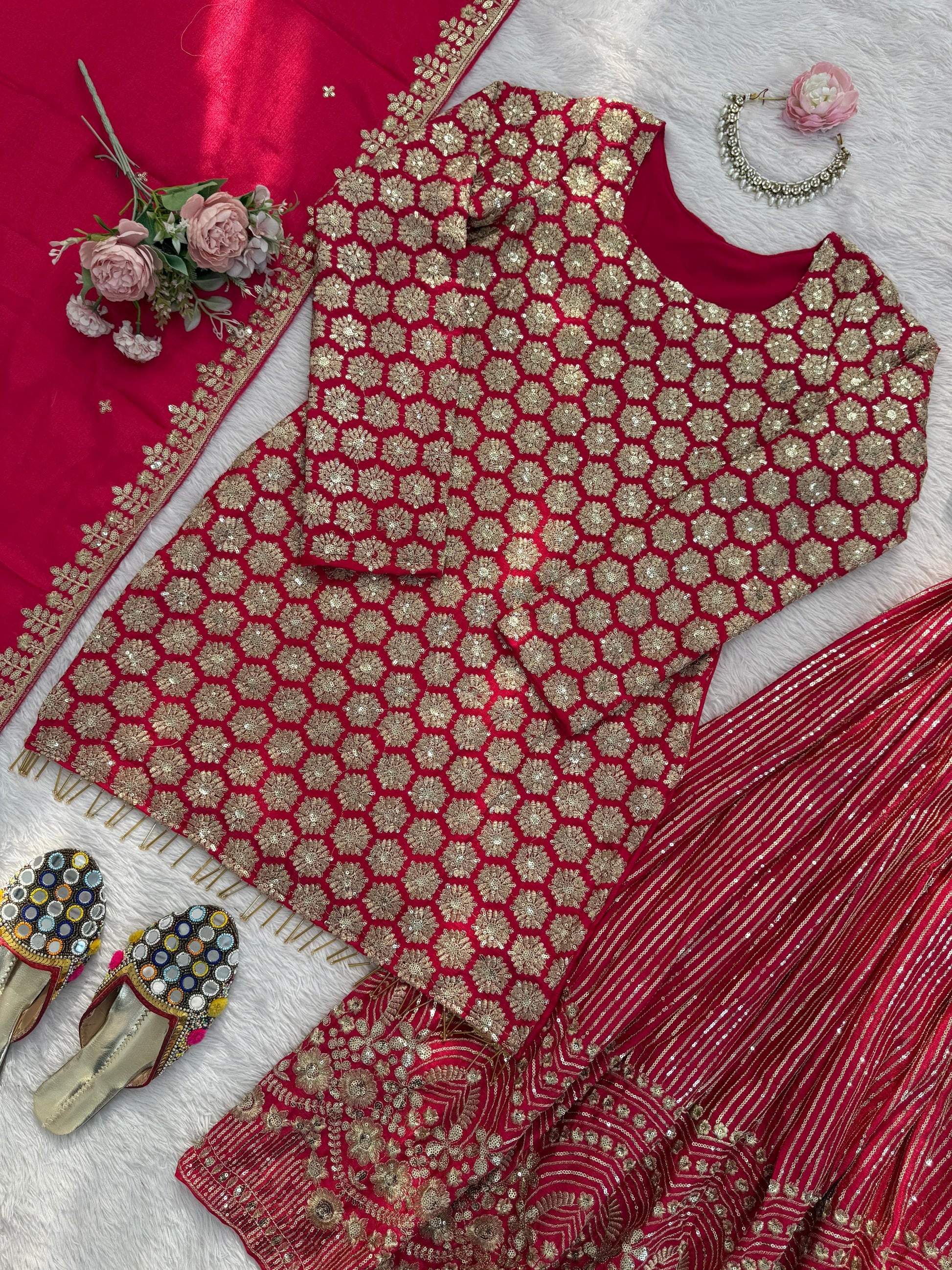 Classic Indian Anarkali with Heavy Embroidery