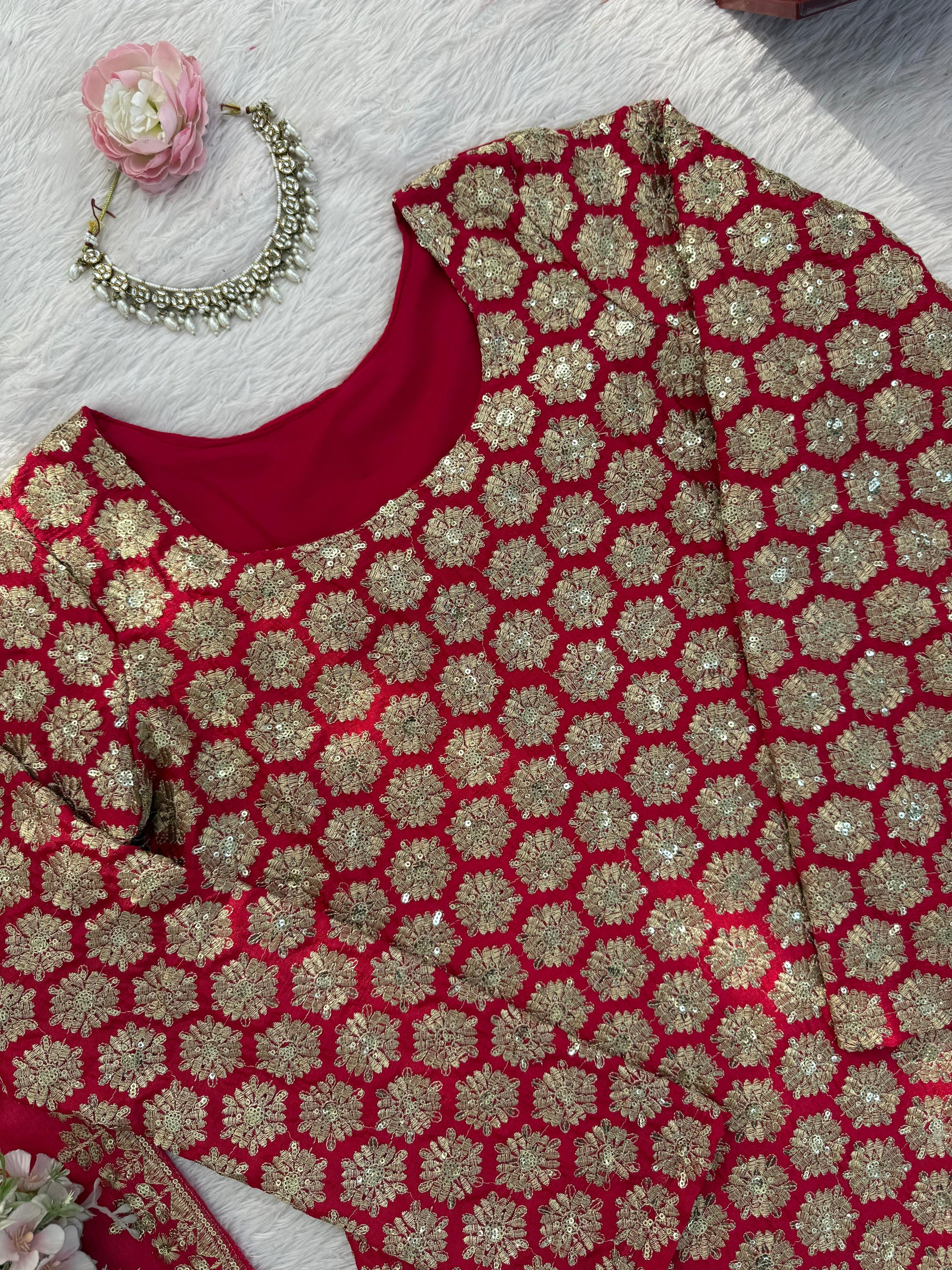 Classic Indian Anarkali with Heavy Embroidery