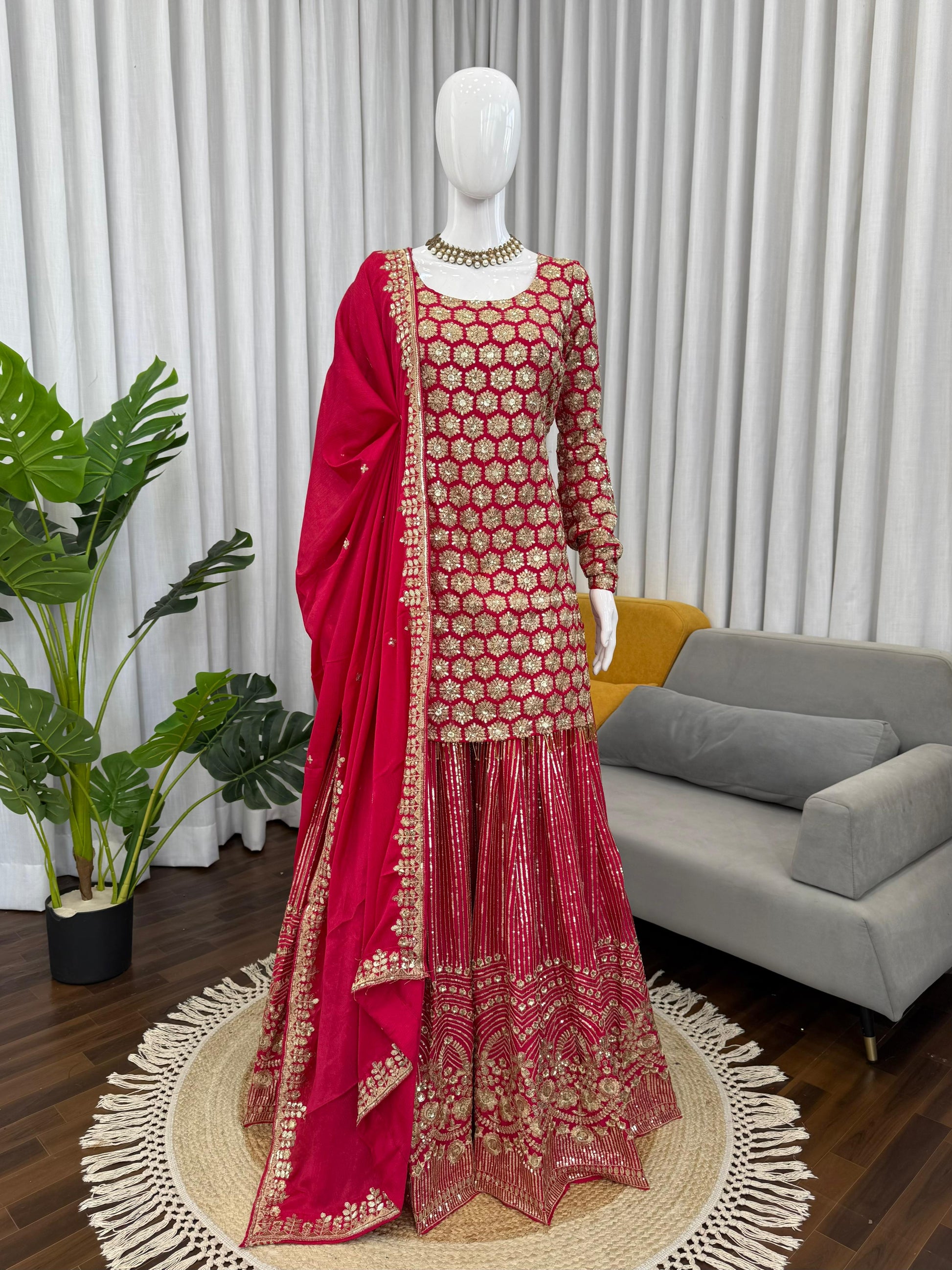 Classic Indian Anarkali with Heavy Embroidery