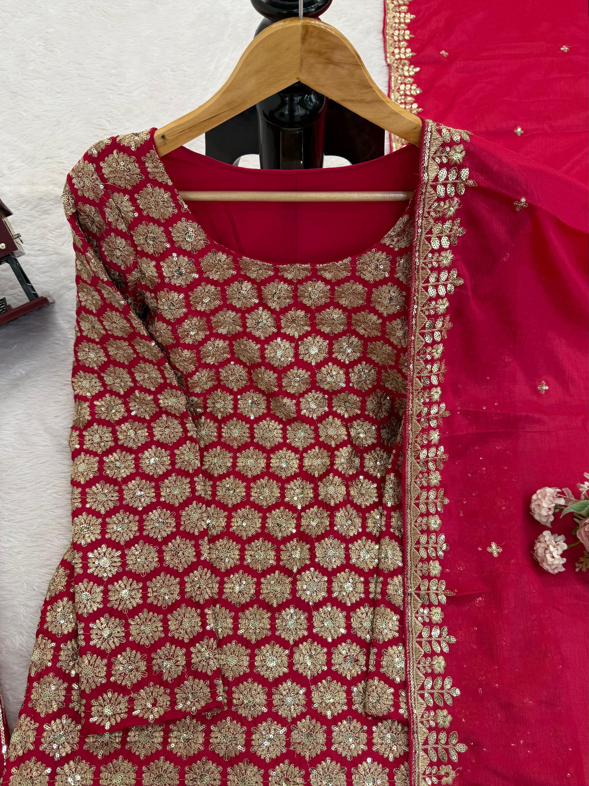 Classic Indian Anarkali with Heavy Embroidery