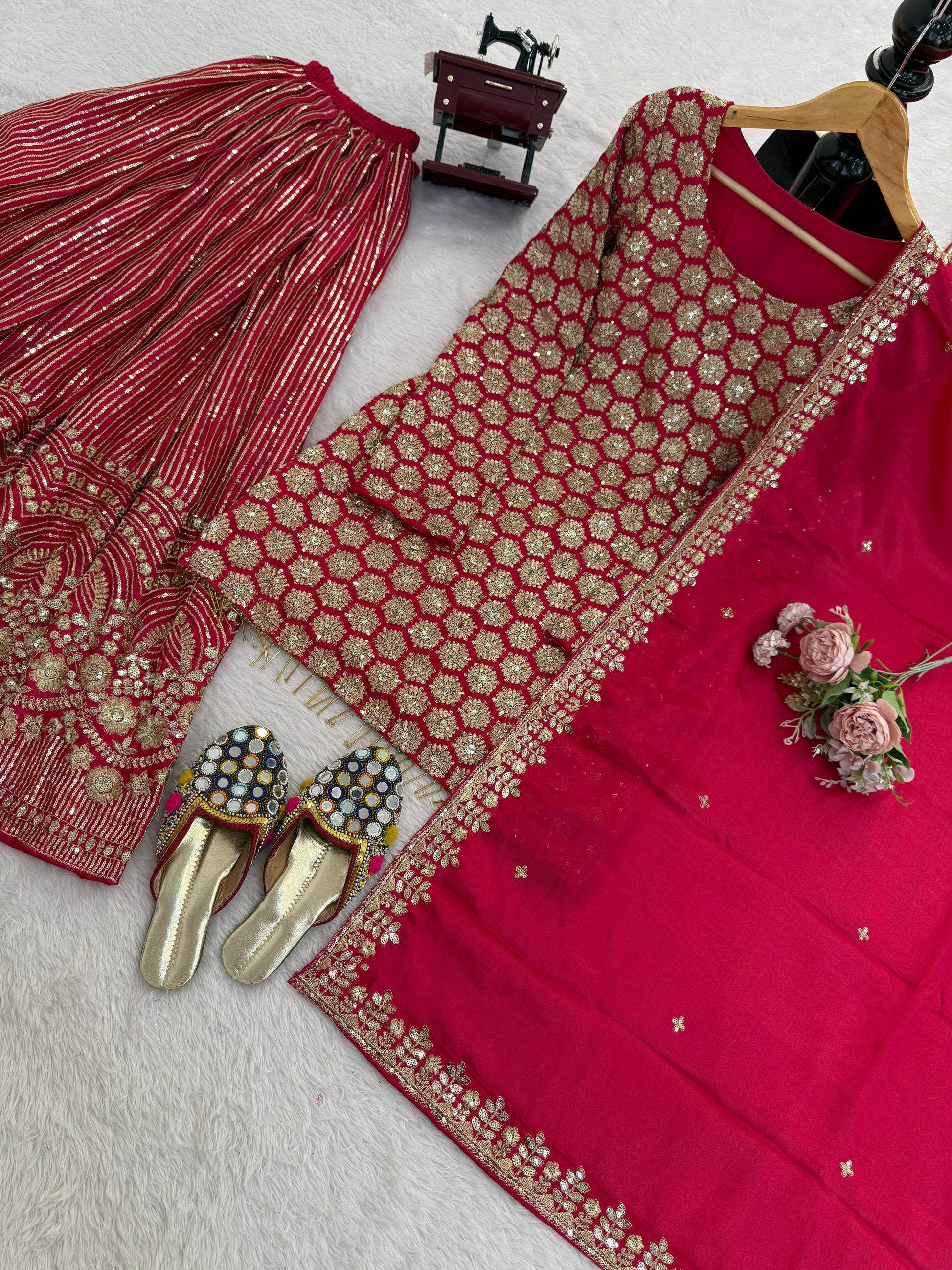 Classic Indian Anarkali with Heavy Embroidery