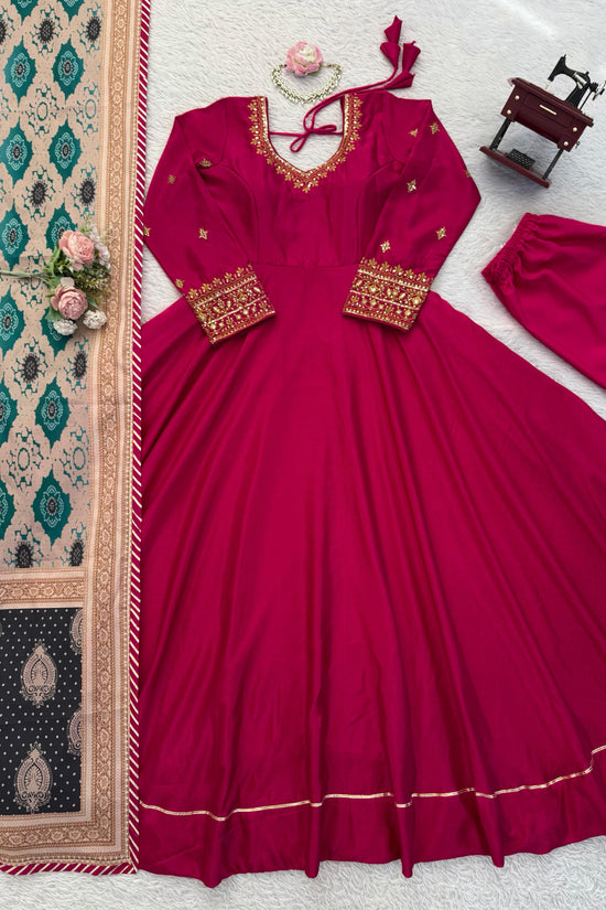 Designer Gown Set – Elegant Ethnic Wear