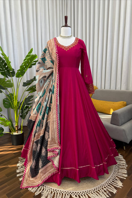 Designer Gown Set – Elegant Ethnic Wear