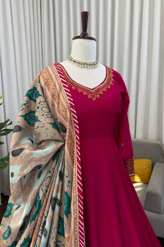 Designer Gown Set – Elegant Ethnic Wear