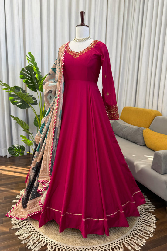 Designer Gown Set – Elegant Ethnic Wear