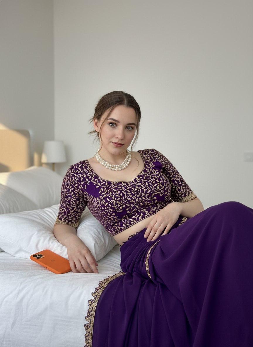 Party Wear Soft Rangoli Silk Saree