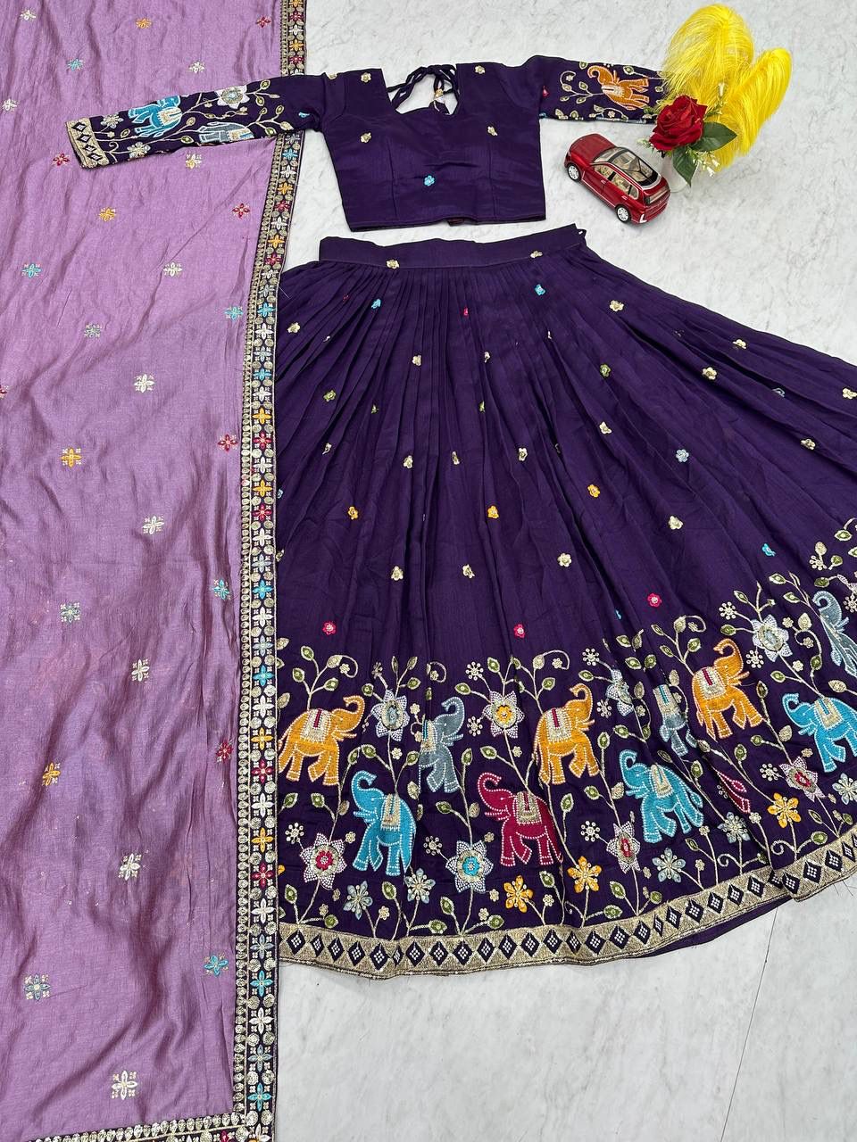 Wedding and party  wear  Lehenga Choli With Cancan👗