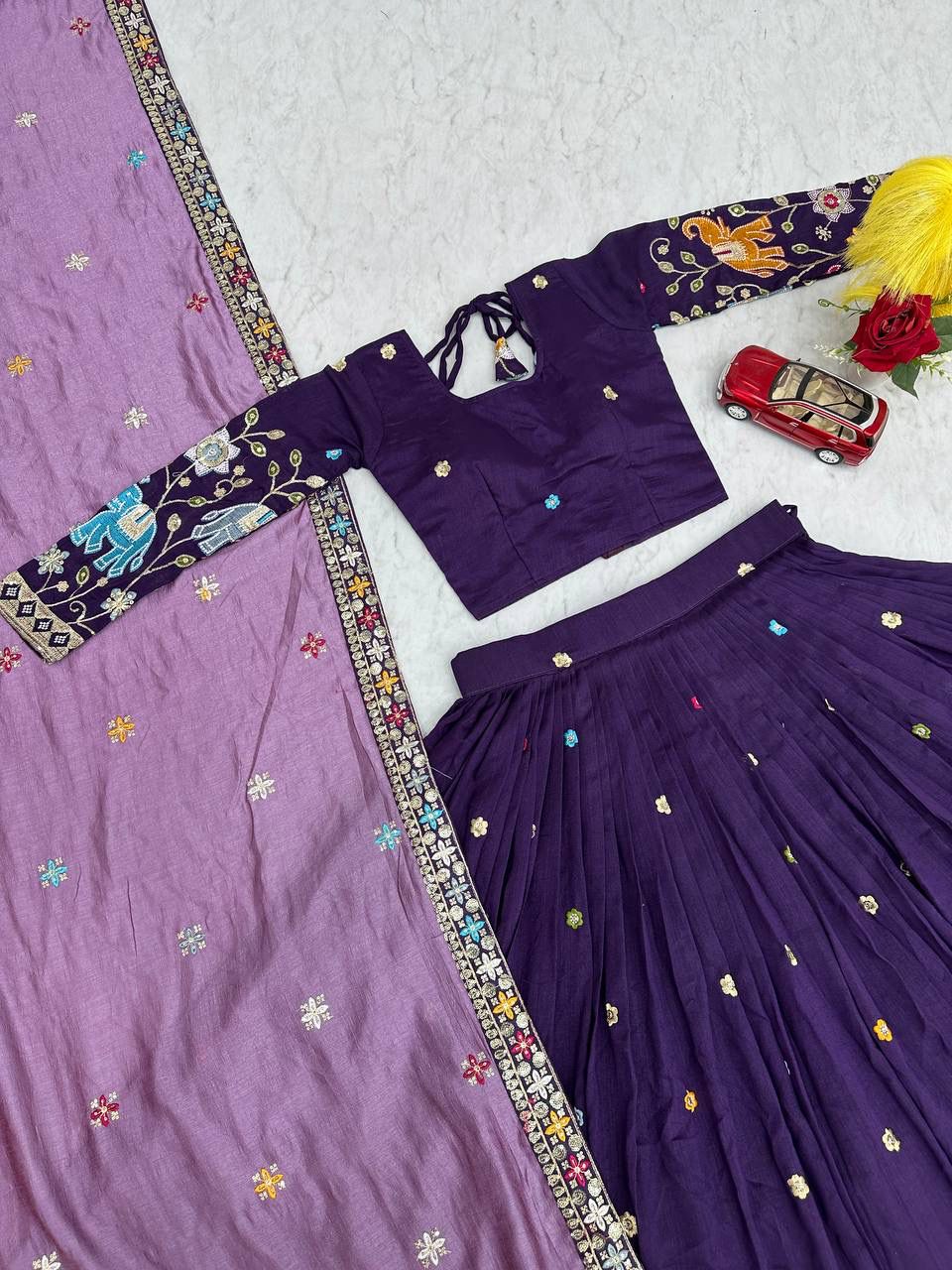 Wedding and party  wear  Lehenga Choli With Cancan👗