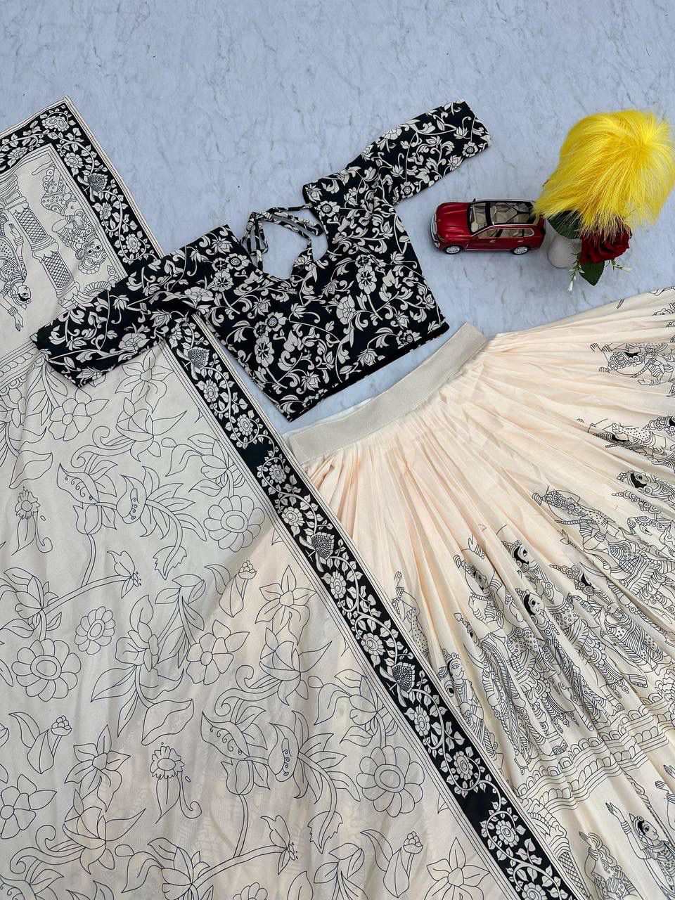 Launching festival Special Kalamkari Lehenga choli👗