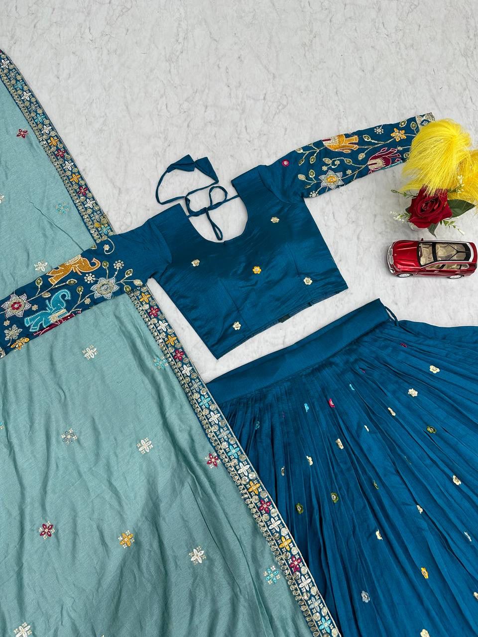 Wedding and party  wear  Lehenga Choli With Cancan👗