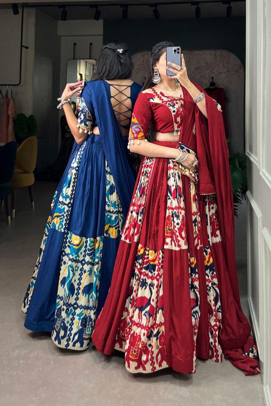 TRADITIONAL  LEHENGA  CHOLI  PREMIUM  SET