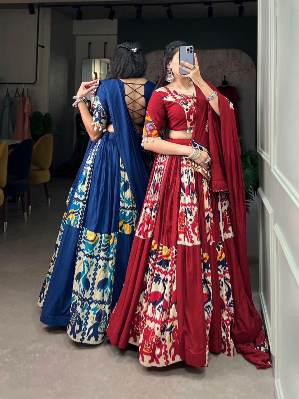 TRADITIONAL  LEHENGA  CHOLI  PREMIUM  SET