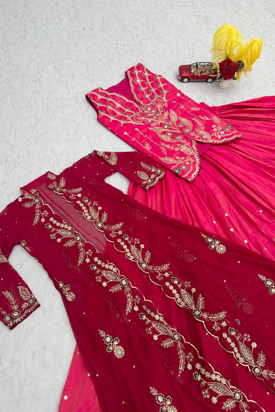 Classic Festive Look:  Lehenga Choli with Designer Shrug”
