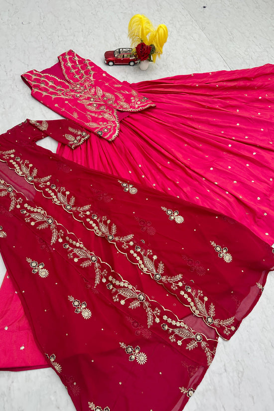 Classic Festive Look:  Lehenga Choli with Designer Shrug”