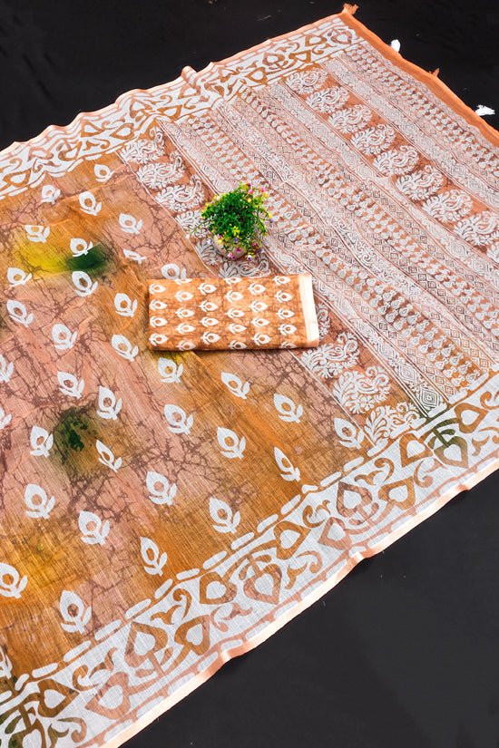 SOFT LINEN COTTON PREMIUM SAREE