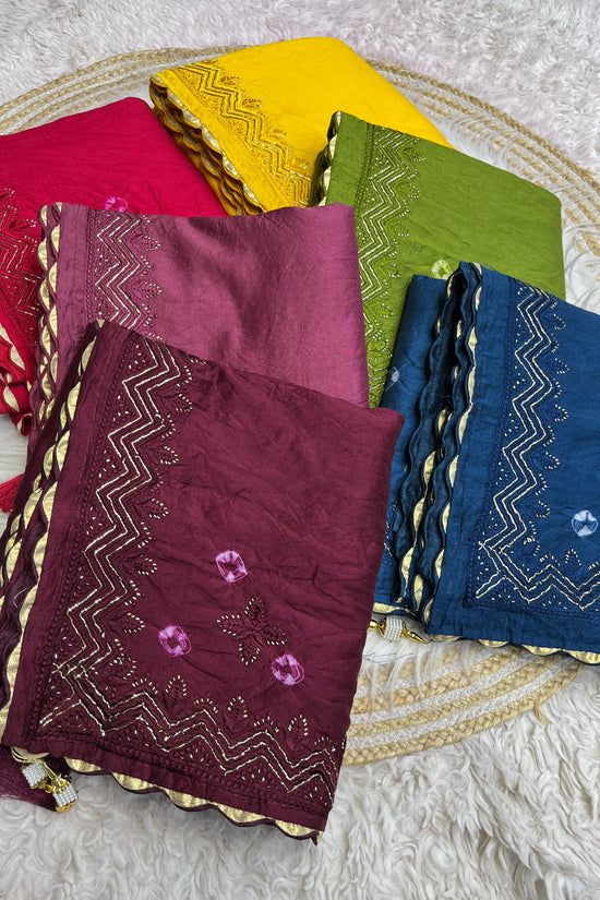 beautiful soft cotton sibori saree