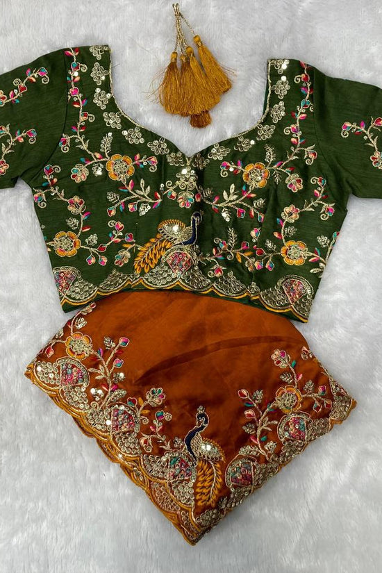 Party Wear Soft Rangoli Silk Saree