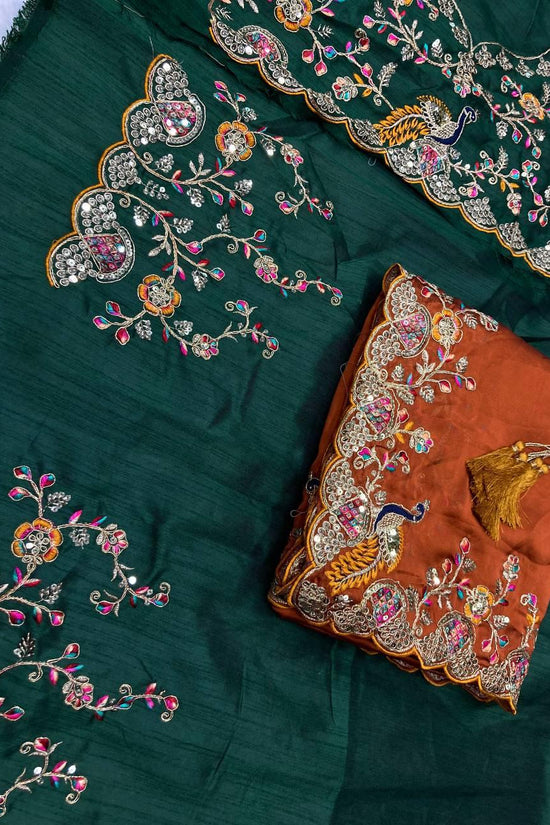 Party Wear Soft Rangoli Silk Saree