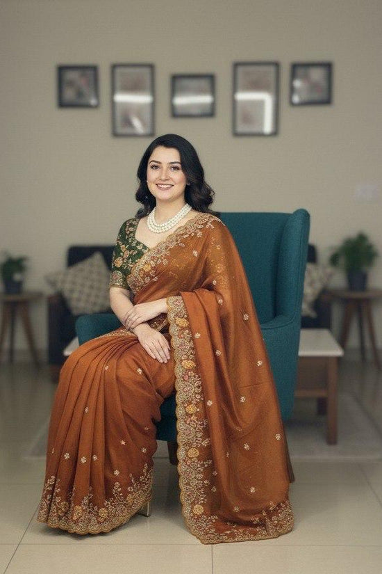 Party Wear Soft Rangoli Silk Saree