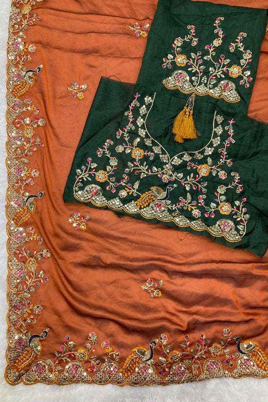 Party Wear Soft Rangoli Silk Saree