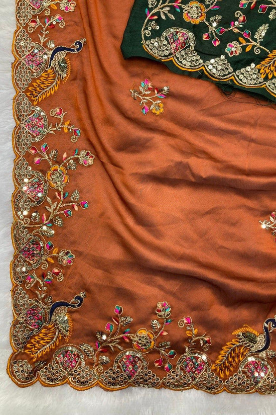 Party Wear Soft Rangoli Silk Saree