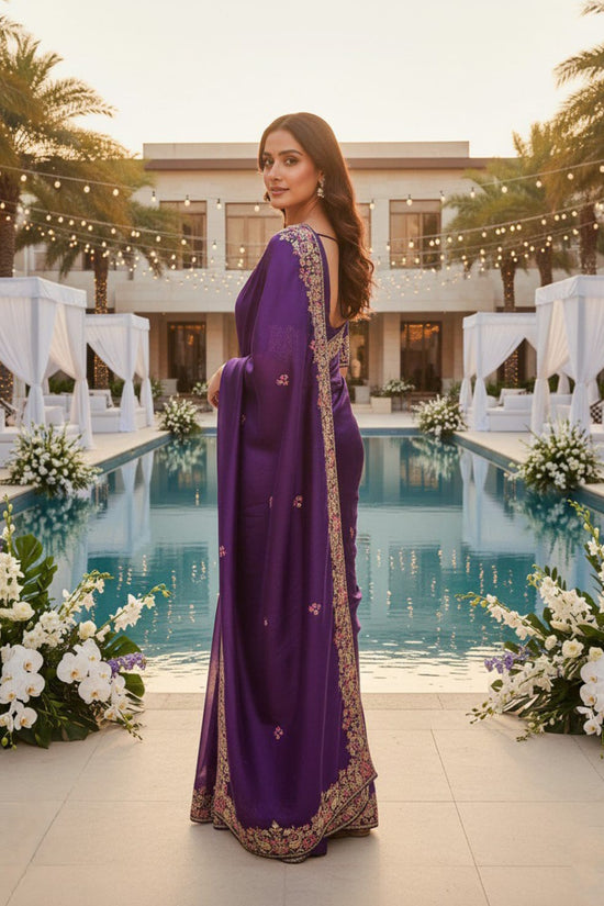 womens  party wear weeding wear rich look saree