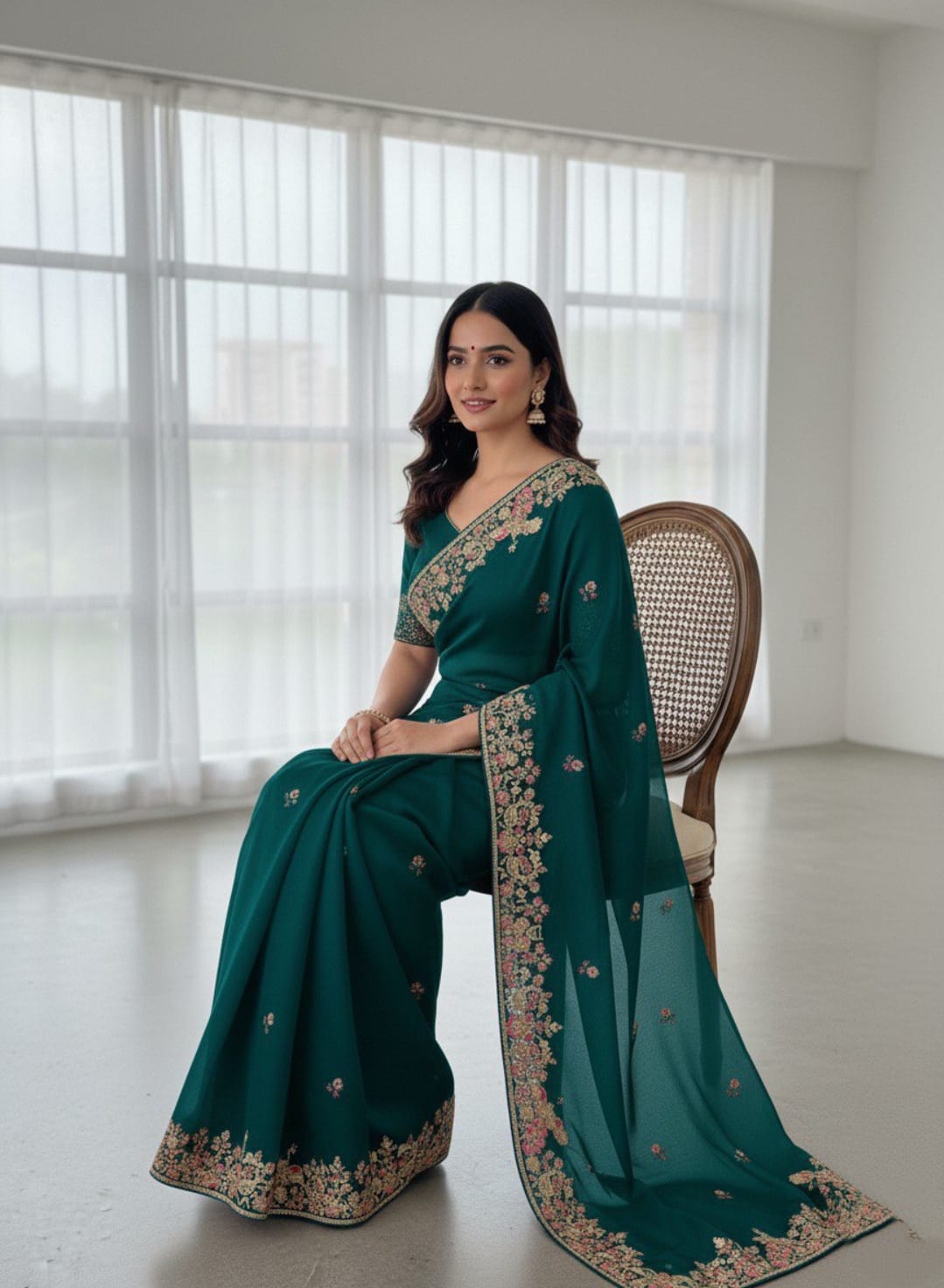 womens  party wear weeding wear rich look saree