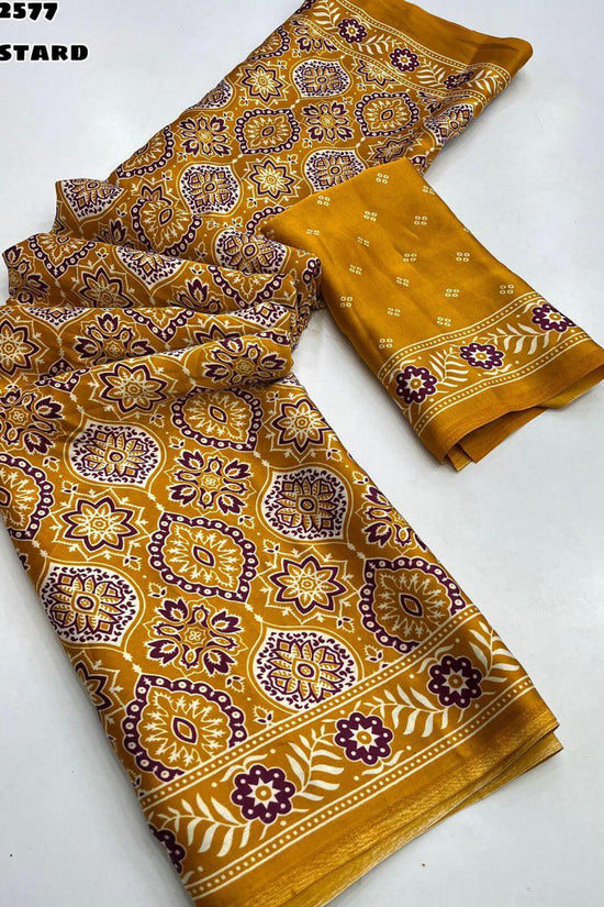 JAPAN SILK  PAITHNI AJRAKH SAREE