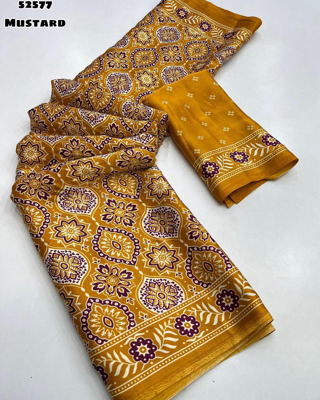 JAPAN SILK  PAITHNI AJRAKH SAREE